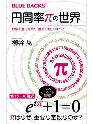 cover image of 円周率πの世界　数学を進化させた「魅惑の数」のすべて